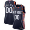 Woman's Custom New York Knicks Swingman Navy 2018/19 Jersey - City Edition - Replica