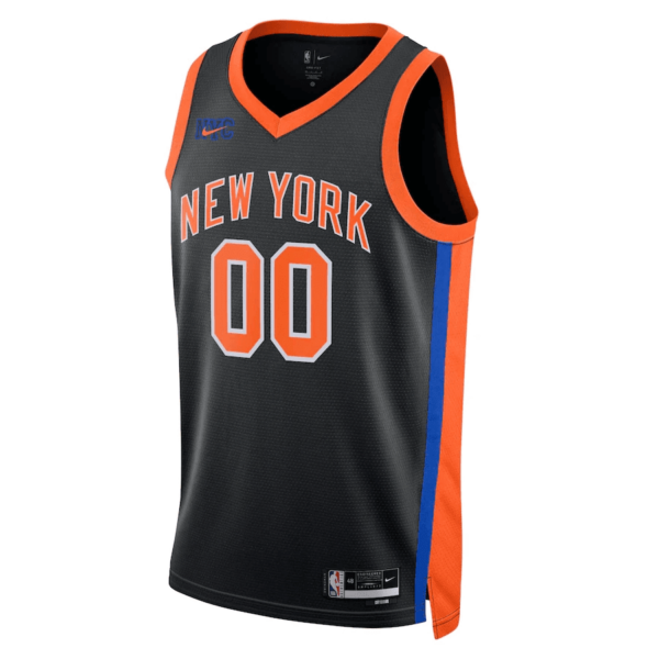 Men's New York Knicks Custom #00 City Edition Swingman Jersey 2022-23 - Replica