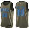 Men's Custom Orlando Magic Swingman Green Salute to Service Jersey - Replica