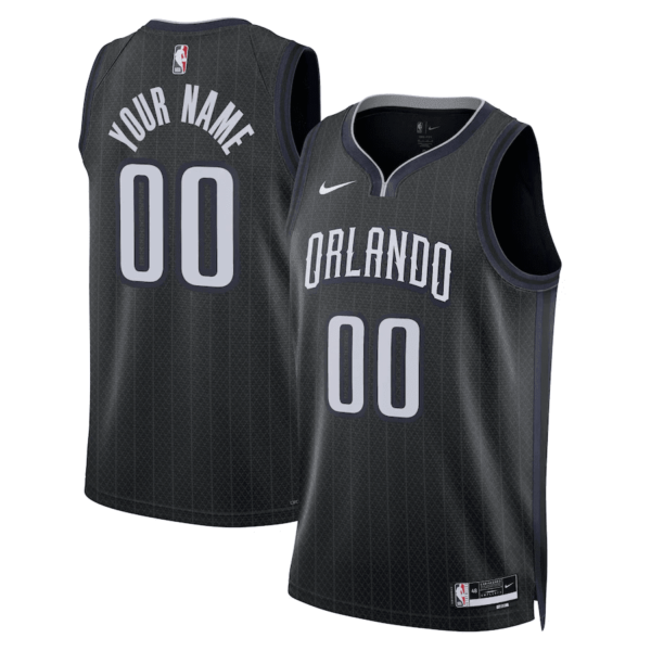 Woman's Custom Orlando Magic Black 2022/23 Swingman Jersey - City Edition - Replica