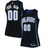 Woman's Custom Orlando Magic Swingman Black Jersey - Statement Edition - Replica