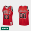 Youth's Chicago Bulls Custom #00 Reload Red Jersey Hardwood Classics - - Replica