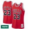 Youth's Michael Jordan Chicago Bulls 1997-98 Hardwood Classics Player Jersey - Red - Replica