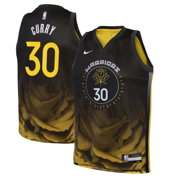 Men's Golden State Warriors City Edition Swingman Jersey 22 - Black - Stephen Curry - Replica