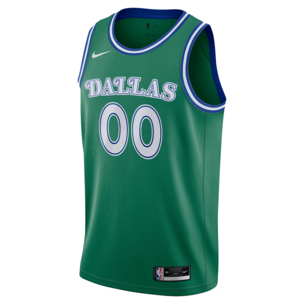 Men's Dallas Mavericks 2020/21 Hardwood Classics Swingman Custom Jersey - Green -