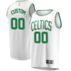 Custom Boston Celtics Branded Fast Break Replica Away Jersey White - Association Edition