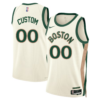 Custom Boston Celtics Unisex 2023-24 Custom Swingman Jersey - White - City Edition - Replica