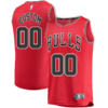 Custom Chicago Bulls Branded Fast Break Replica Jersey Red - Icon Edition