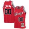 Custom Chicago Bulls Mitchell _ Ness Youth 1984-85 Hardwood Classics Authentic Jersey - Red - Replica