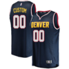 Custom Denver Nuggets Branded Youth Fast Break Replica Jersey Blue - Icon Edition