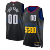 Custom Denver Nuggets Unisex 2023-24 Custom Swingman Jersey - Black - City Edition -