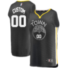 Custom Golden State Warriors Branded Youth Player Jersey - Statement Edition - Charcoal -