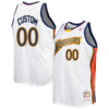 Custom Golden State Warriors Mitchell _ Ness Big _ Tall Hardwood Classics 2008-09 Swingman Jersey - White - Replica