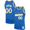 Custom Golden State Warriors Mitchell _ Ness Hardwood Classics Swingman Jersey - Royal - Replica