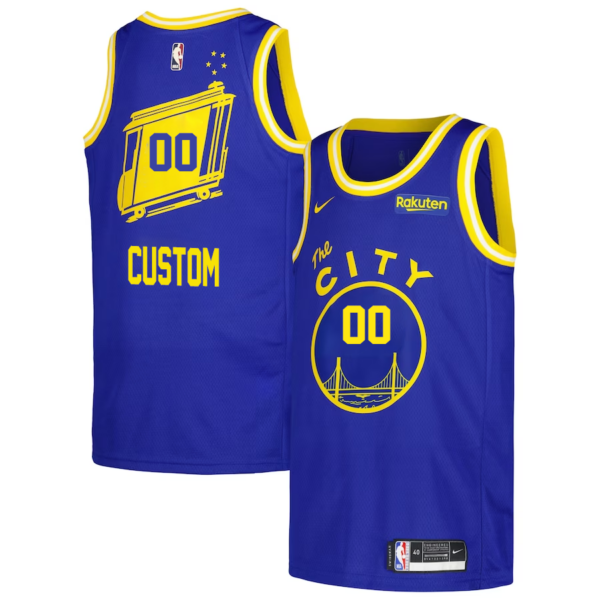 Custom Golden State Warriors Nike Swingman Player Jersey - Classic Edition - Royal - Replica