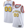 Custom Golden State Warriors Nike Unisex 2019-20 Custom Swingman Jersey - White - Classic Edition - Replica