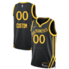 Custom Golden State Warriors Nike Unisex 2023-24 Swingman Jersey - Black - City Edition - Replica