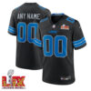Men Custom Super Bowl LIX Detroit Lions Alternate Game Jersey – Black – 1 Men Custom Super Bowl LIX Detroit Lions Alternate Game Jersey – Black –