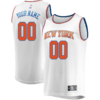 New York Knicks Branded Youth Fast Break Replica Custom Jersey - Association Edition - White