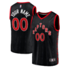 Toronto Raptors Branded Fast Break Replica Custom Jersey Black - Statement Edition