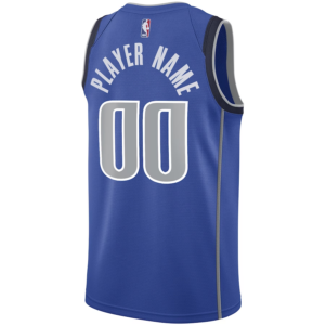 Men's Dallas Mavericks Swingman Custom Jersey Royal - Icon Edition - Replica